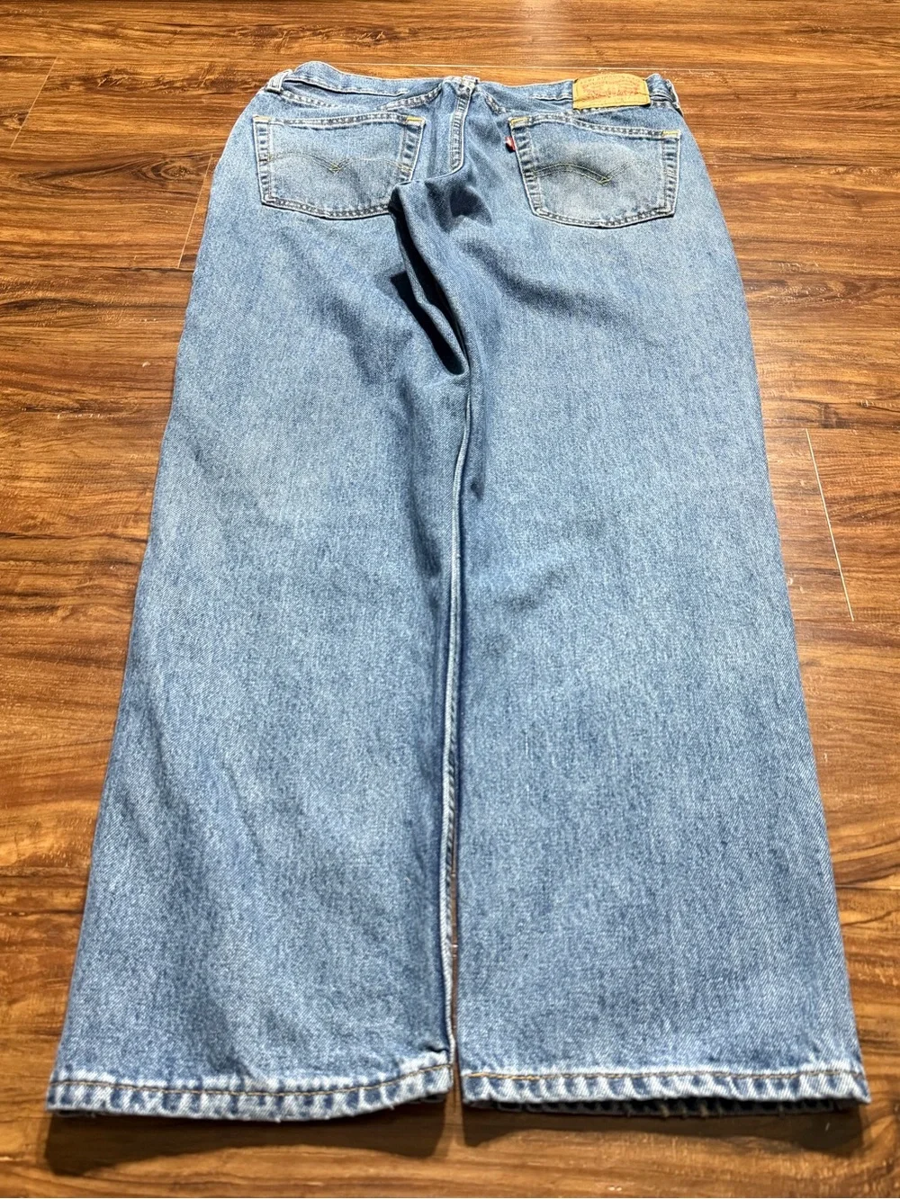 Levi’s 550 Relaxed Fit Jeans Light Wash W34 L31 Vintage Y2K Baggy Red Tab